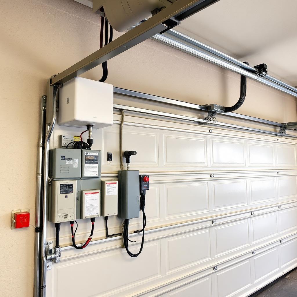 Surge protector installed for garage door opener protection